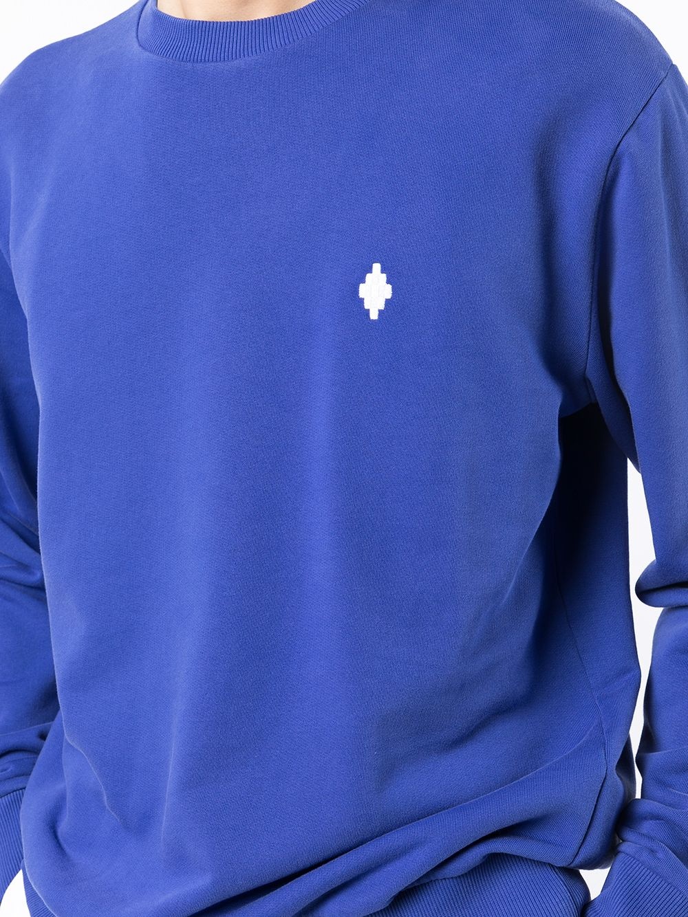 logo-embroidered cotton sweatshirt - 5