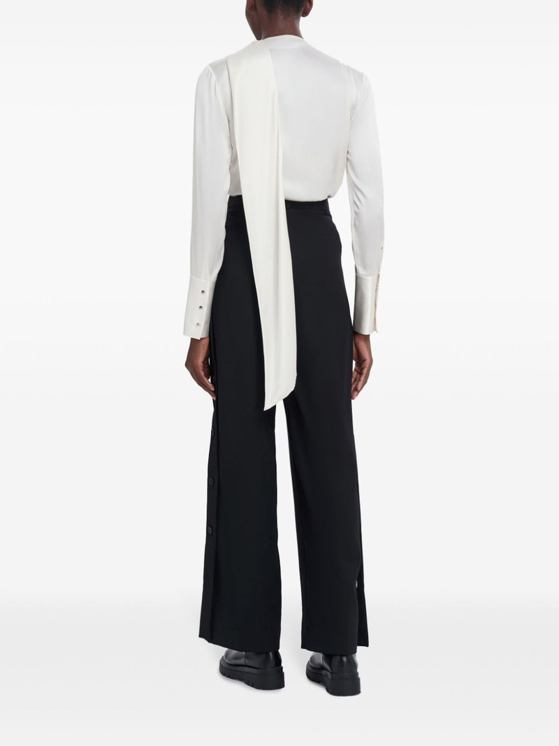 Draped Scarf-Like silk top 4