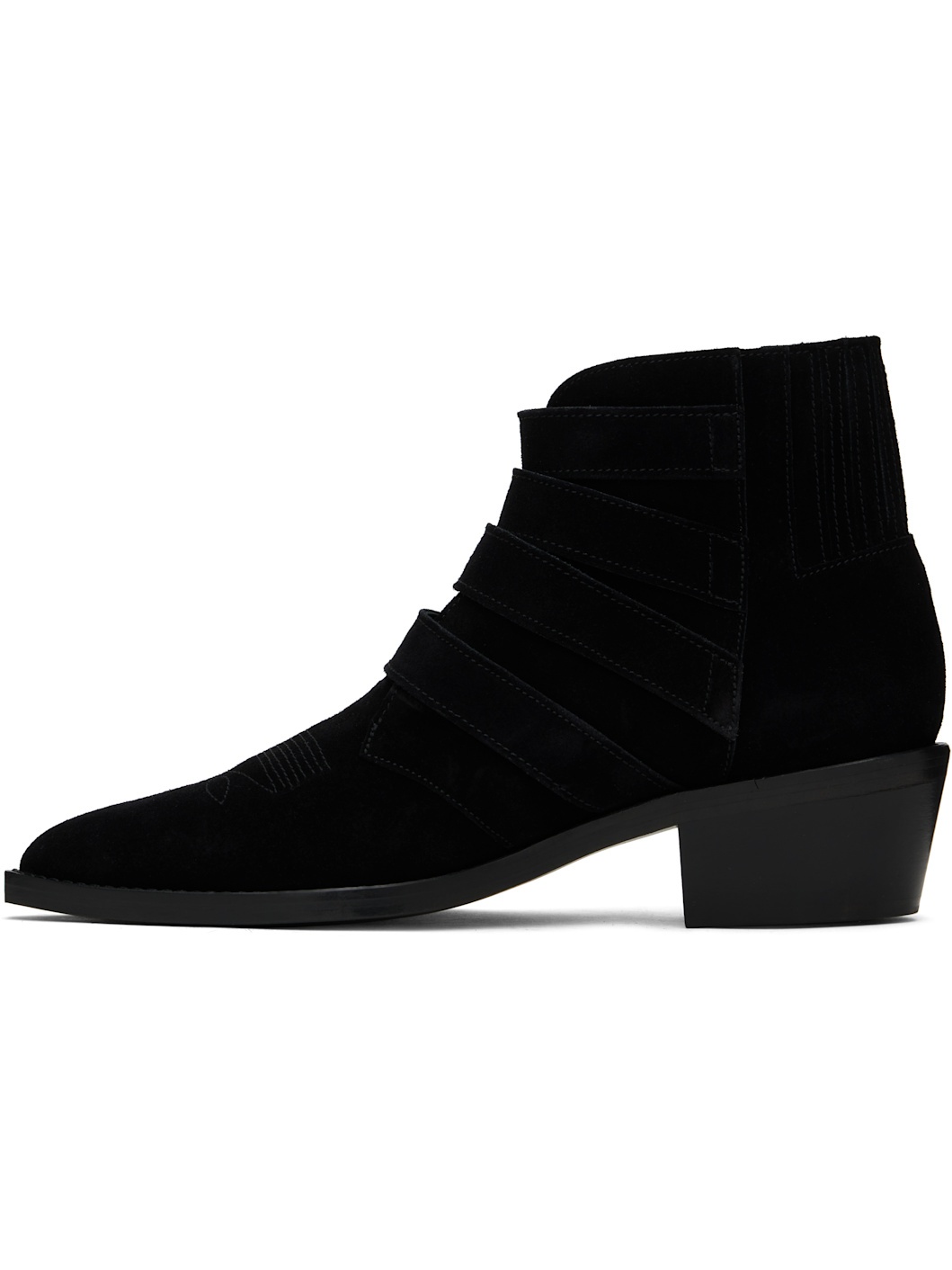 Black Buckle Boots - 3