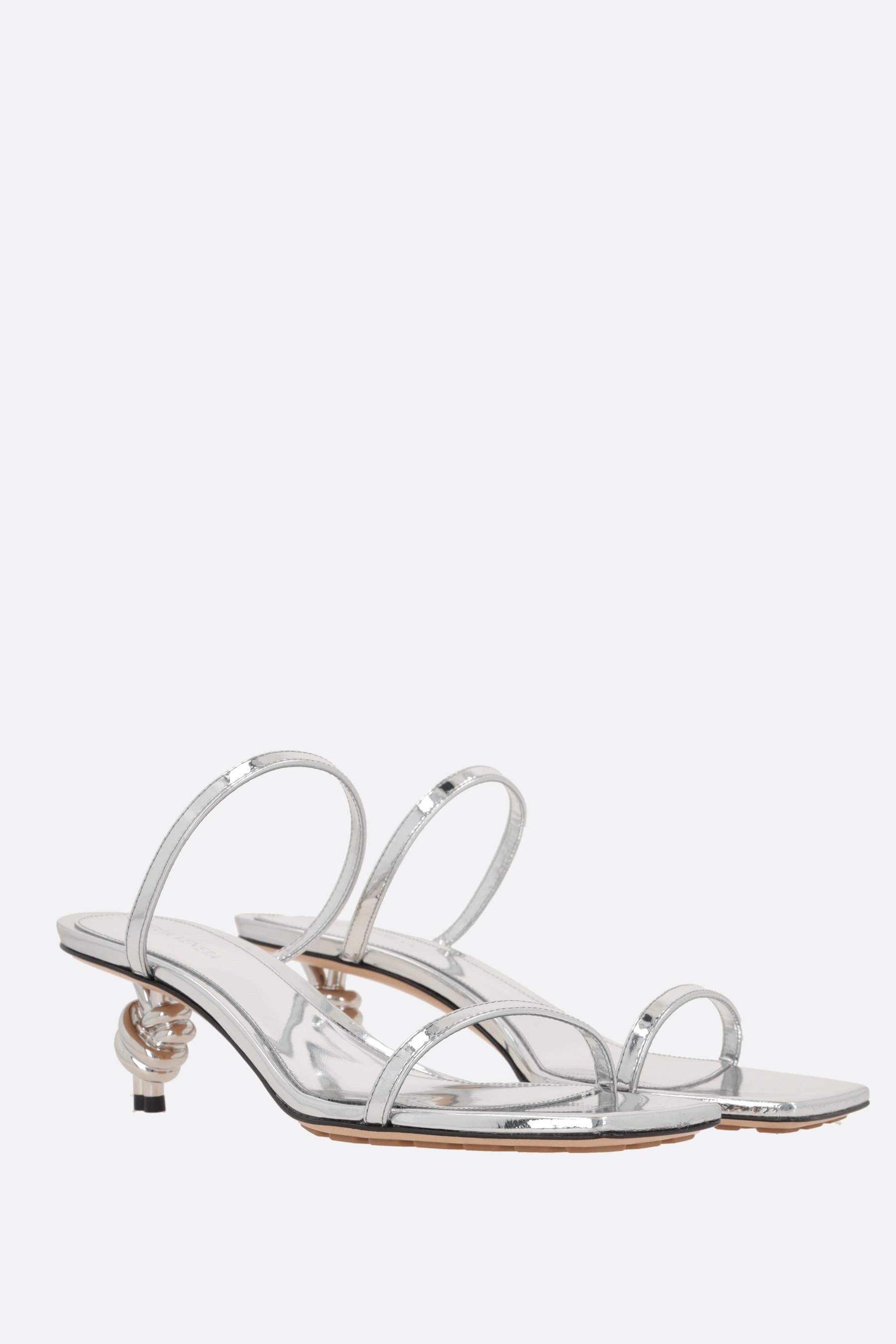 サンダル・ミュール BOTTEGA VENETA KNOT LAMINATED NAPPA SANDALS Bottega Veneta KNOT LAMINATED NAPPA SANDALS | tizianafausti