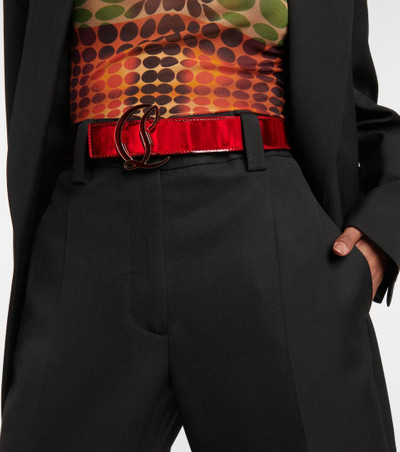 Christian Louboutin CL logo leather belt outlook