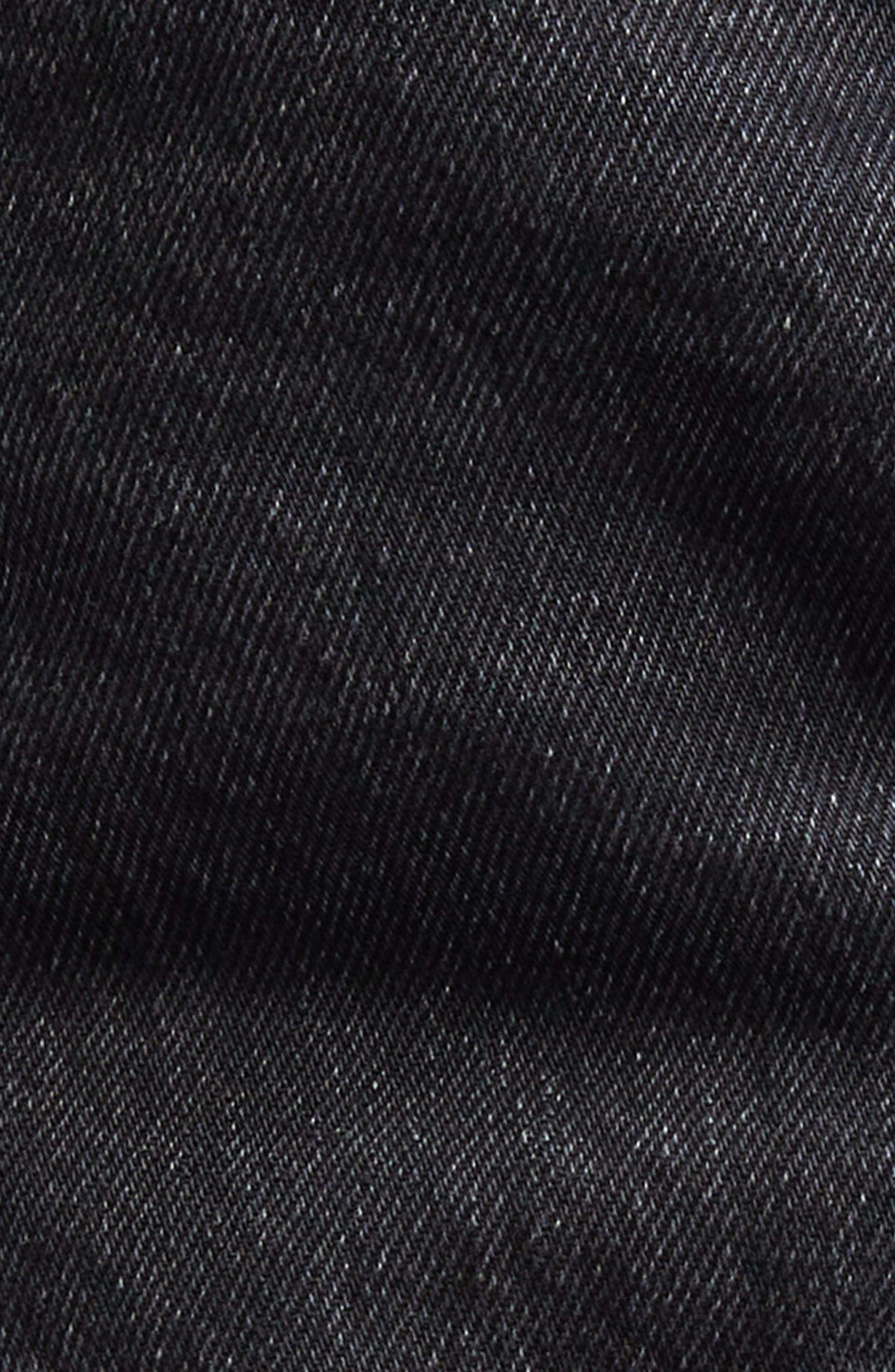 Sacai Belted Straight Leg Jeans in Black at Nordstrom - 7