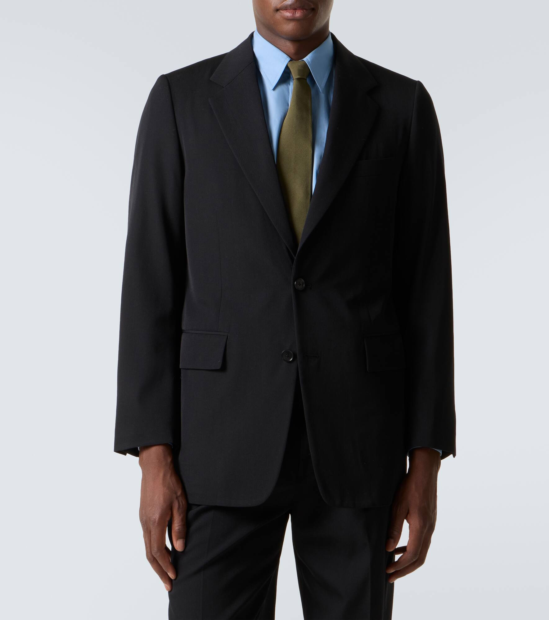 Wool gabardine blazer - 3