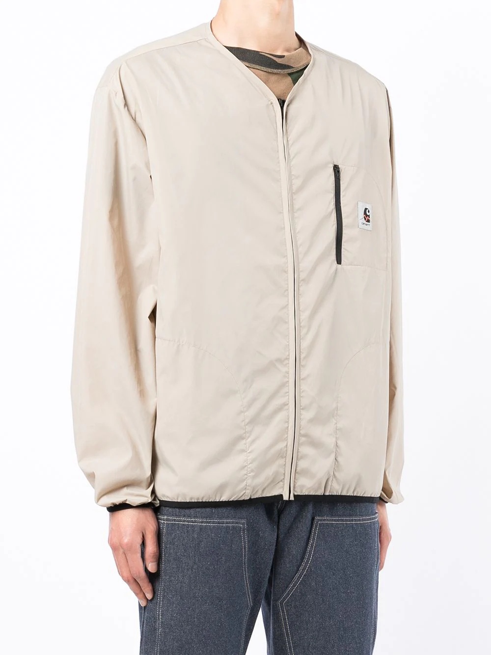 zip pocket bomber jacket - 3