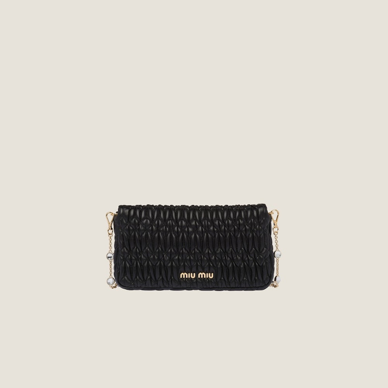 Miu Miu Miu Crystal Cloqué Nappa leather bag outlook