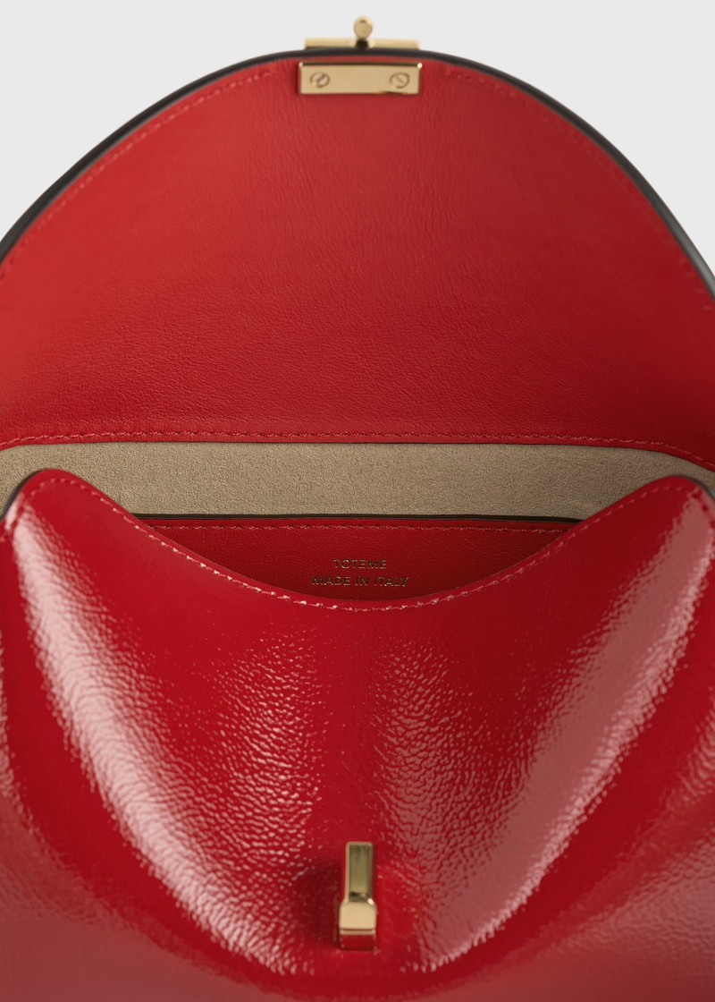 Mini T-lock naplack clutch red 6