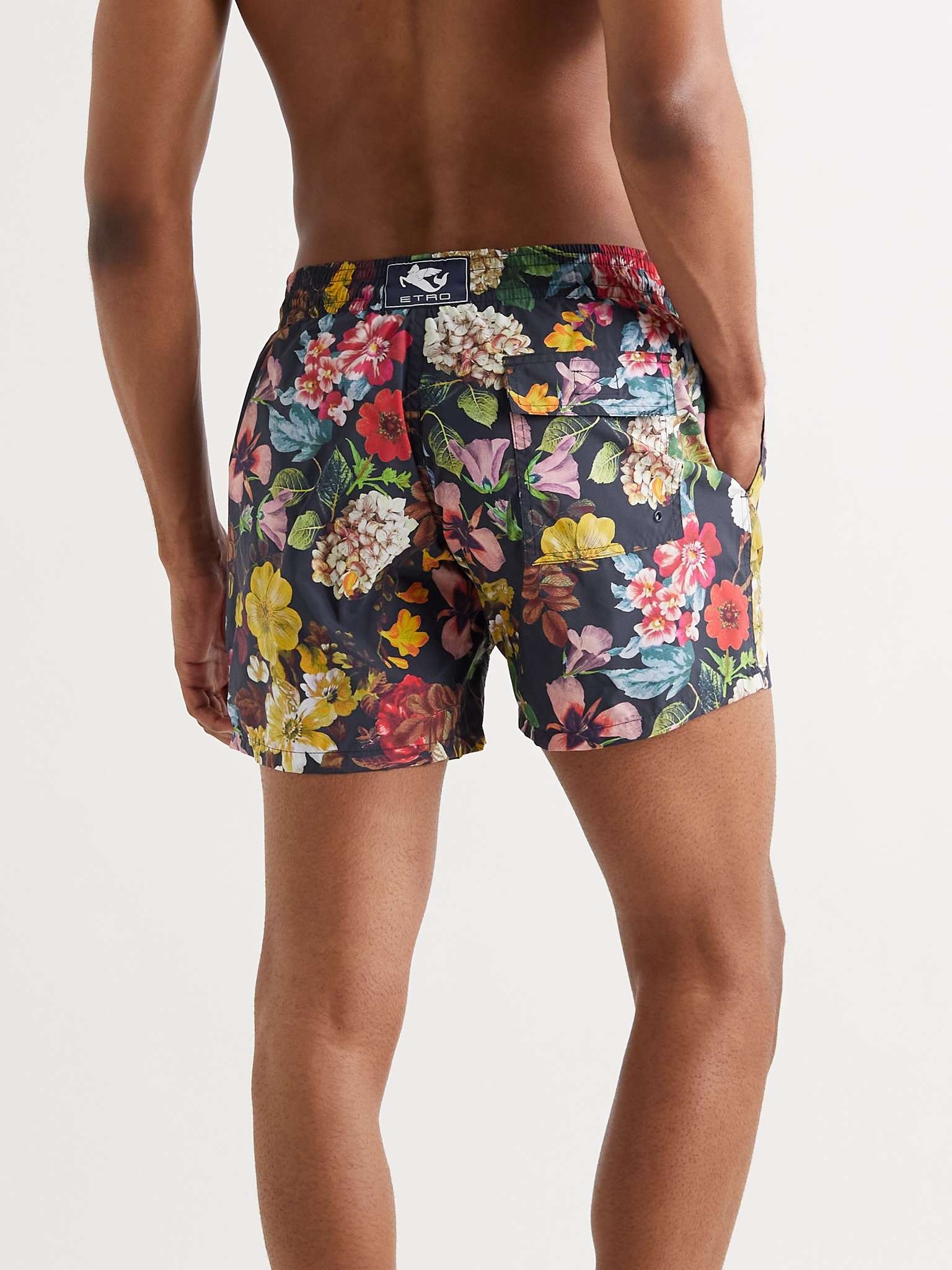 Mid-Length Printed Swim Shorts - 3