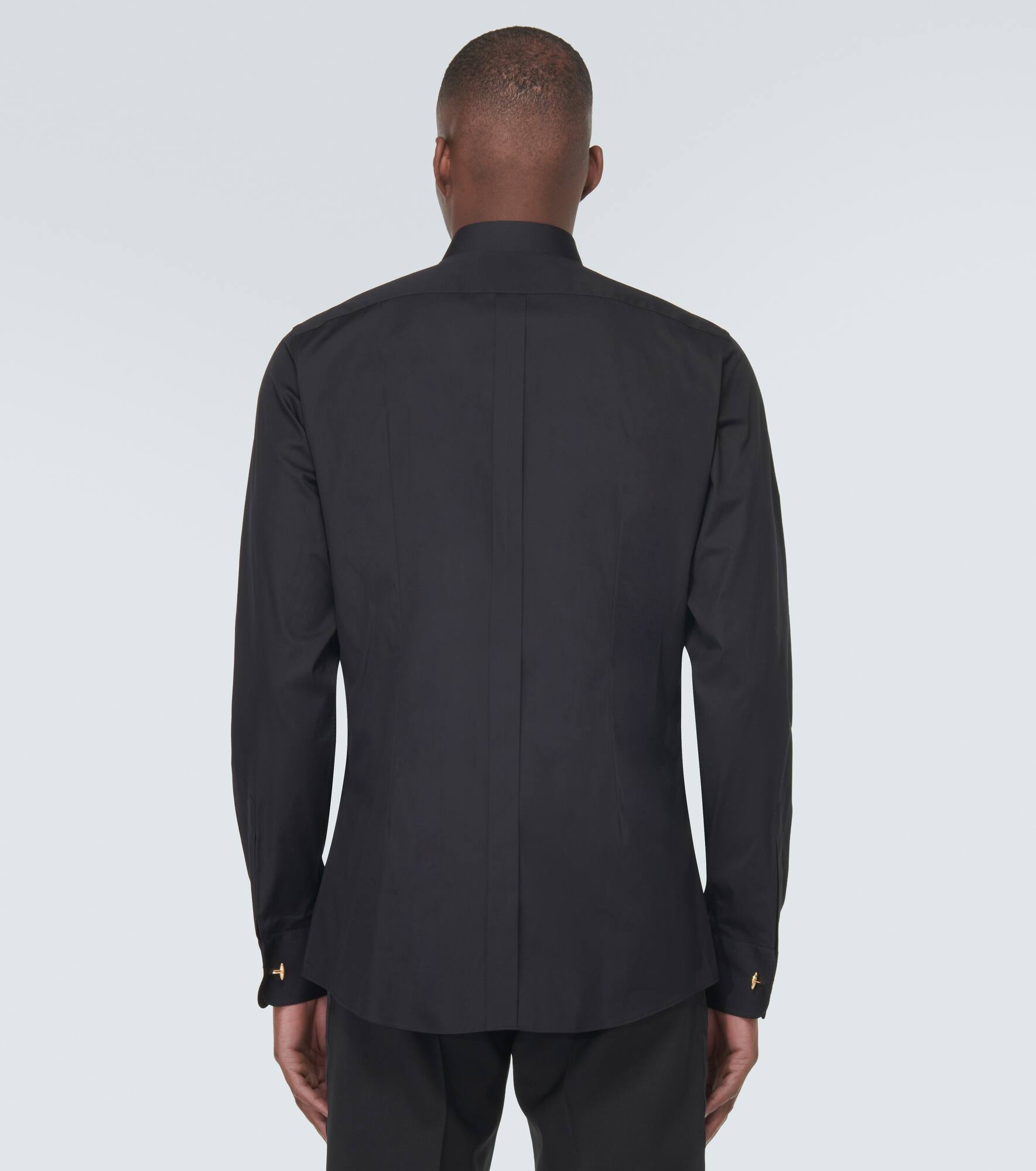 Plastron cotton shirt - 4