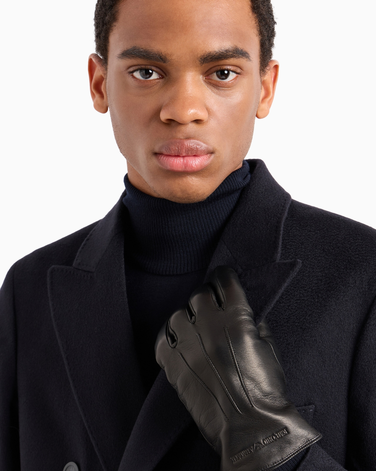 Lambskin nappa leather gloves with baguette detail - 3