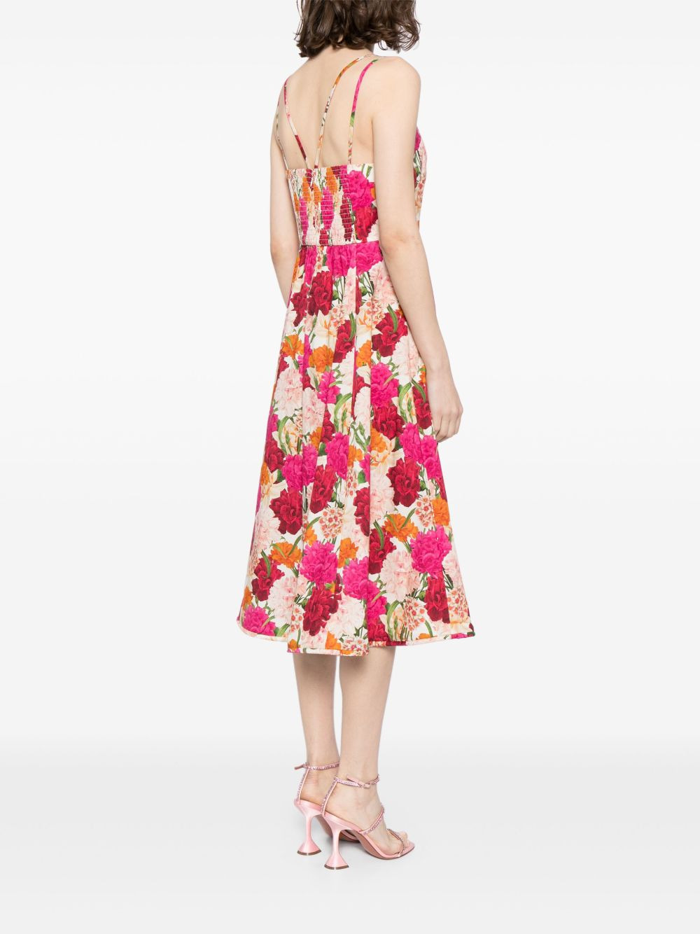 Jacinta floral-print midid dress - 4