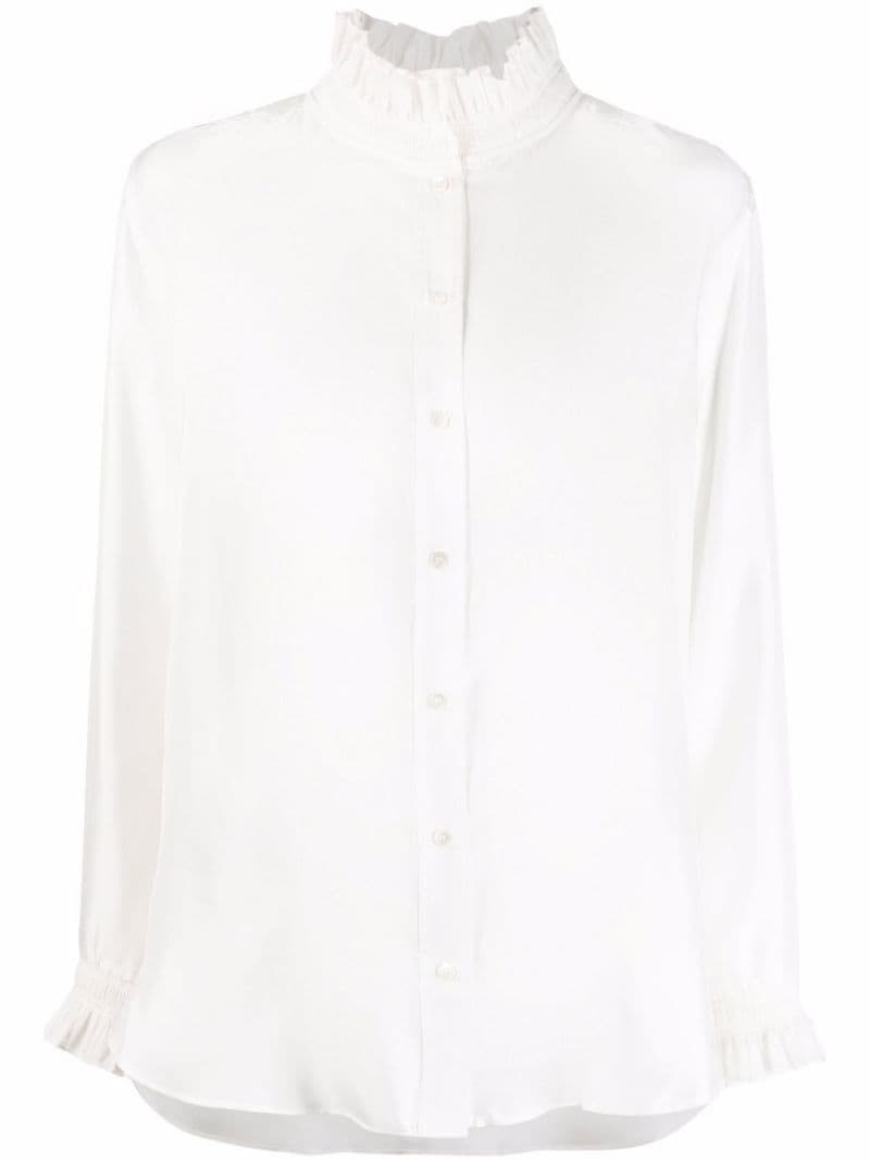 Haby ruffle-detail silk blouse - 1