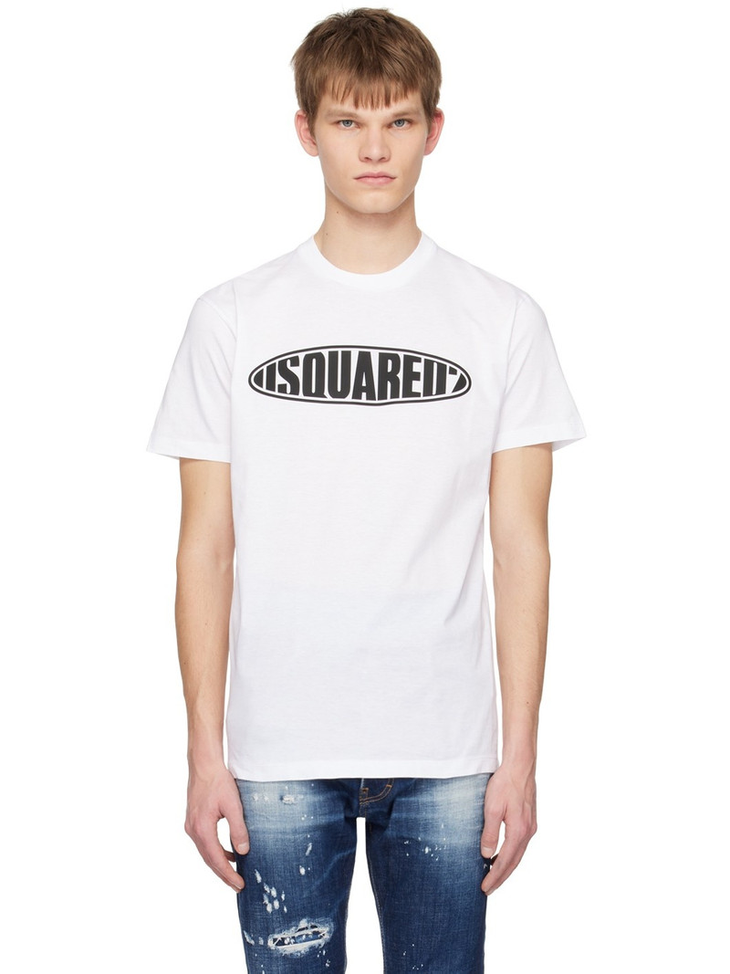 White D2 Surf Board T-Shirt 1