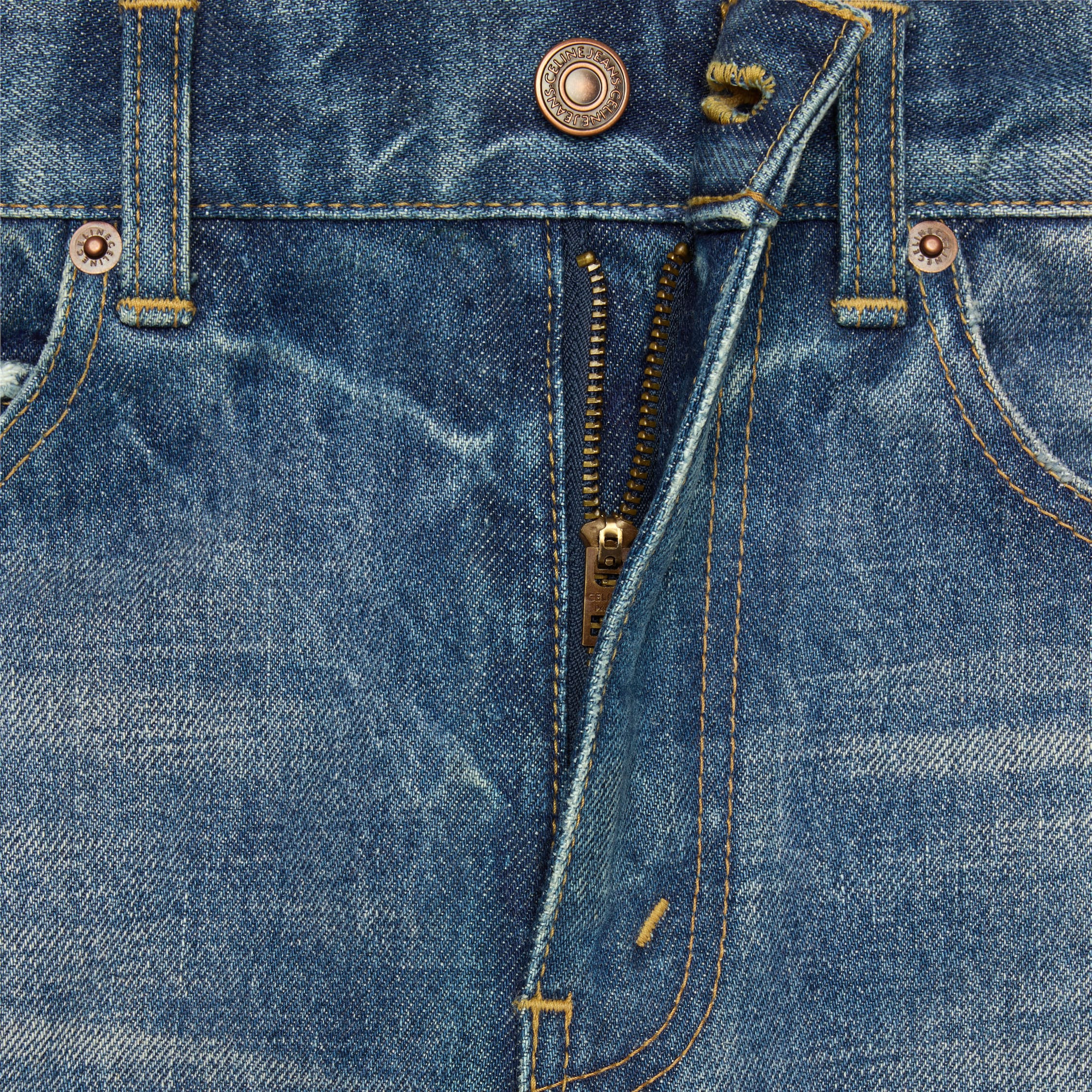 flared surf jeans in union wash denim - 4