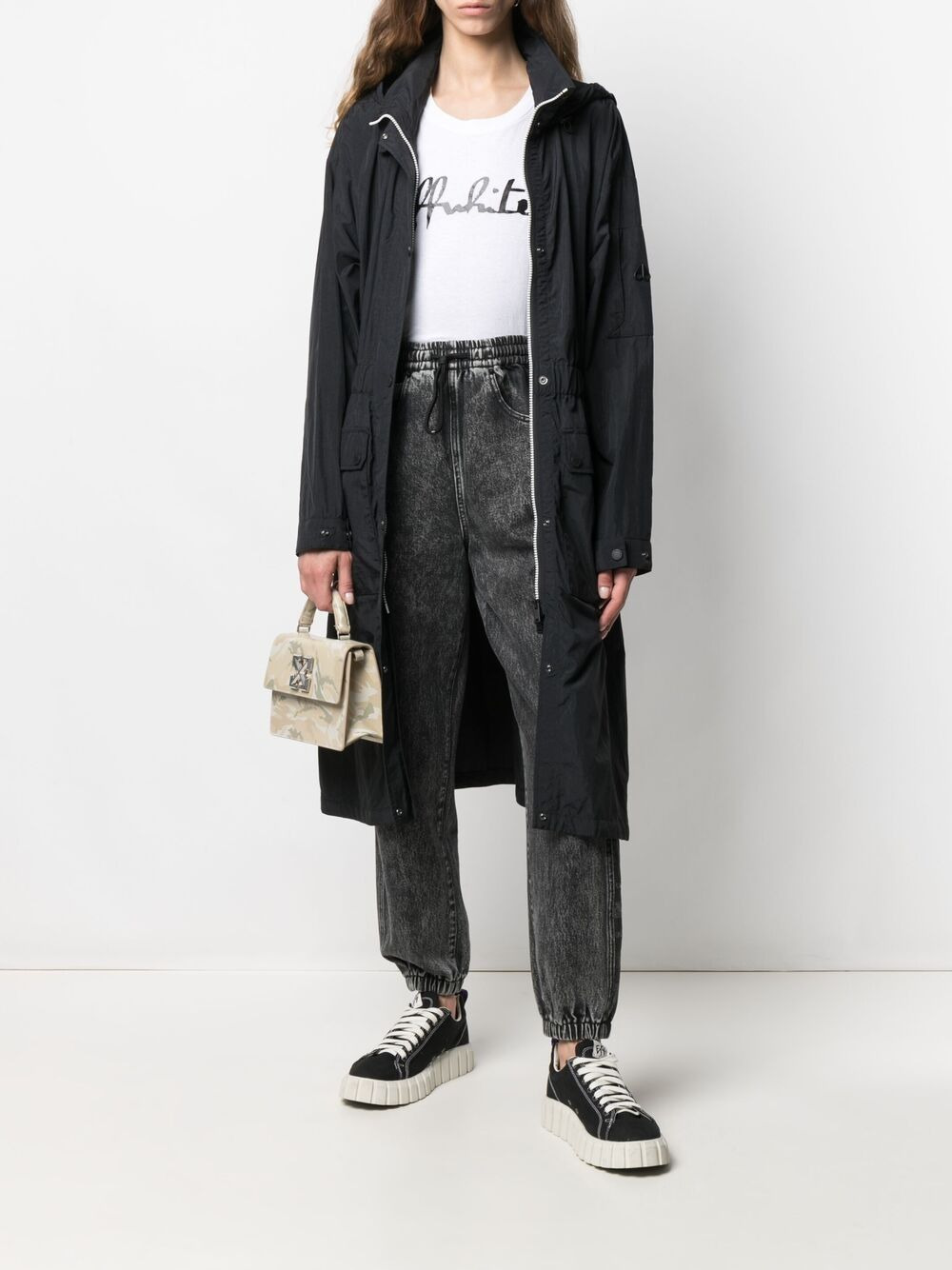 long-length hooded coat - 2