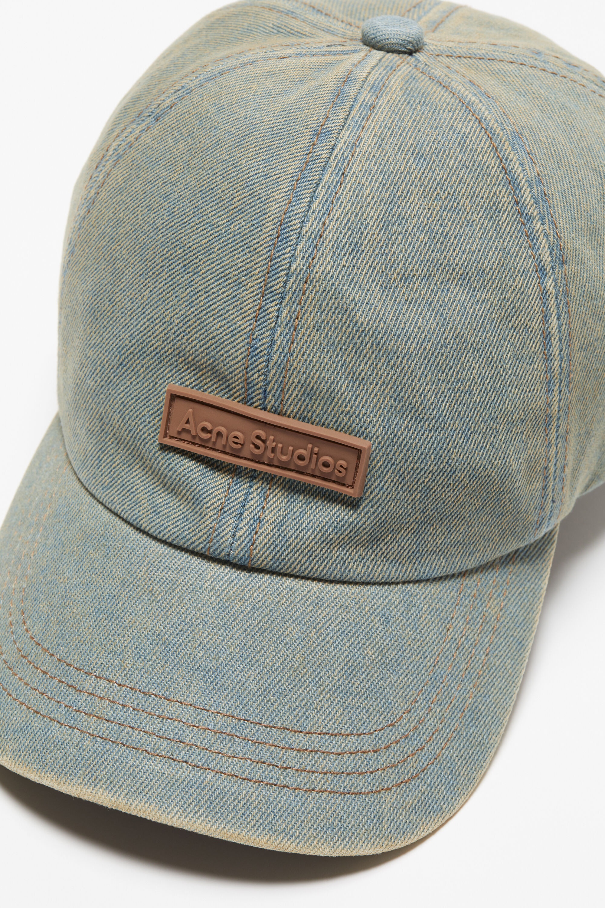 Denim cap - Blue/beige - 4