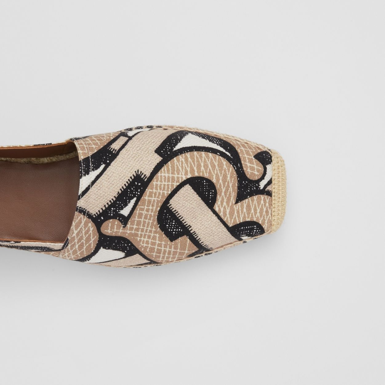 Monogram Print Cotton Canvas Espadrilles - 4