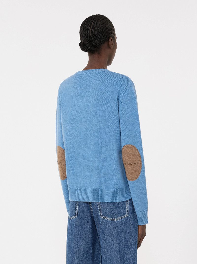 FRESIA Wool and cashmere sweater with patch detail - AVIO 4