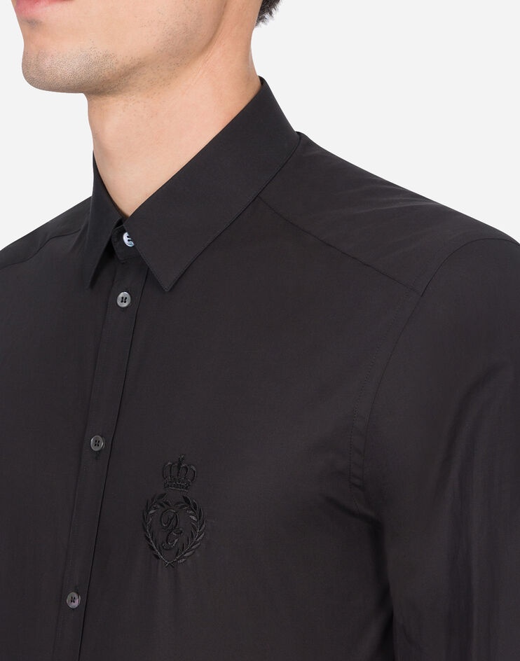 Cotton gold-fit shirt with DG embroidery - 4