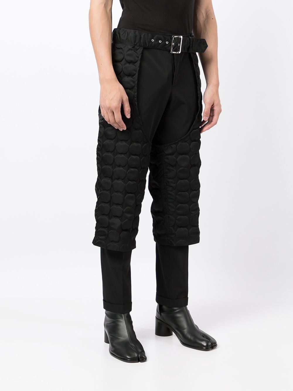 quilted high-waisted chaps - 3