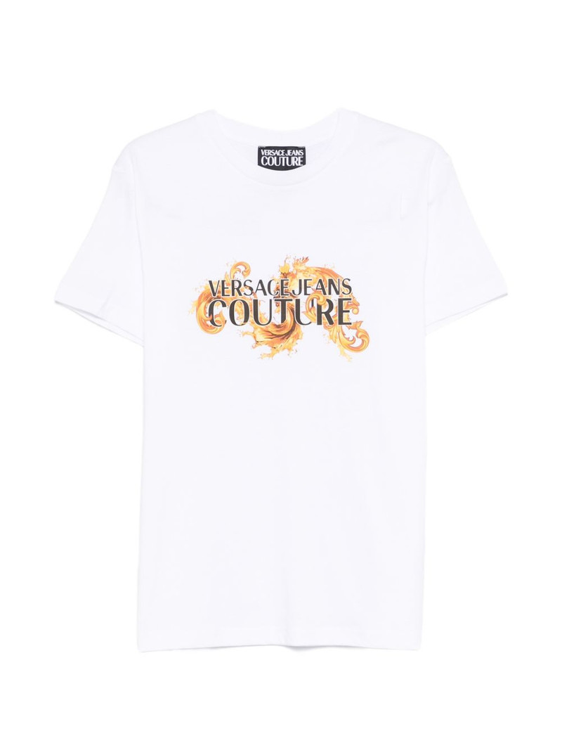 print-detail T-shirt 1