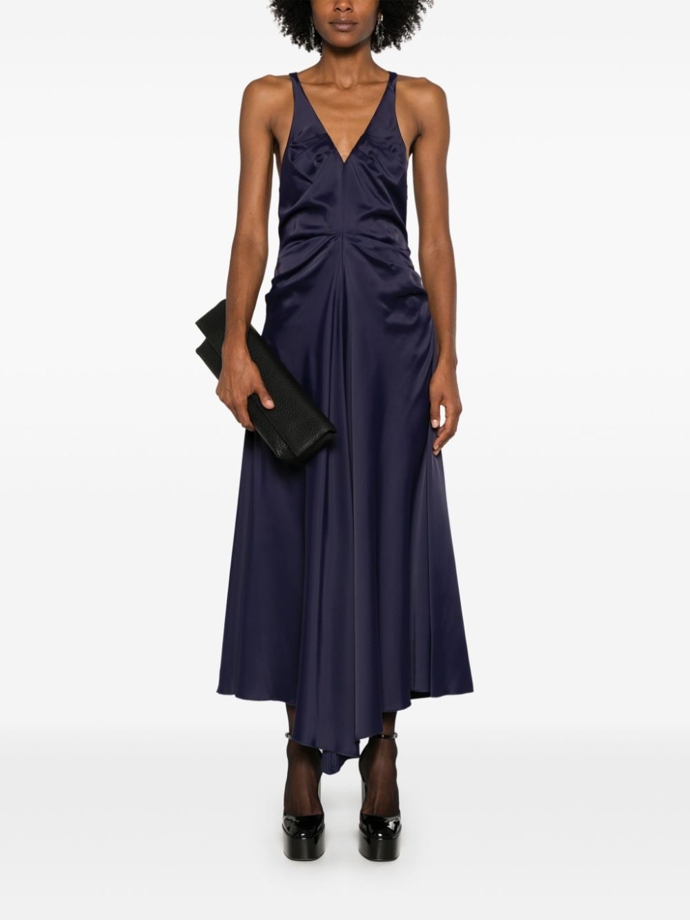 pleated maxi dress - 2