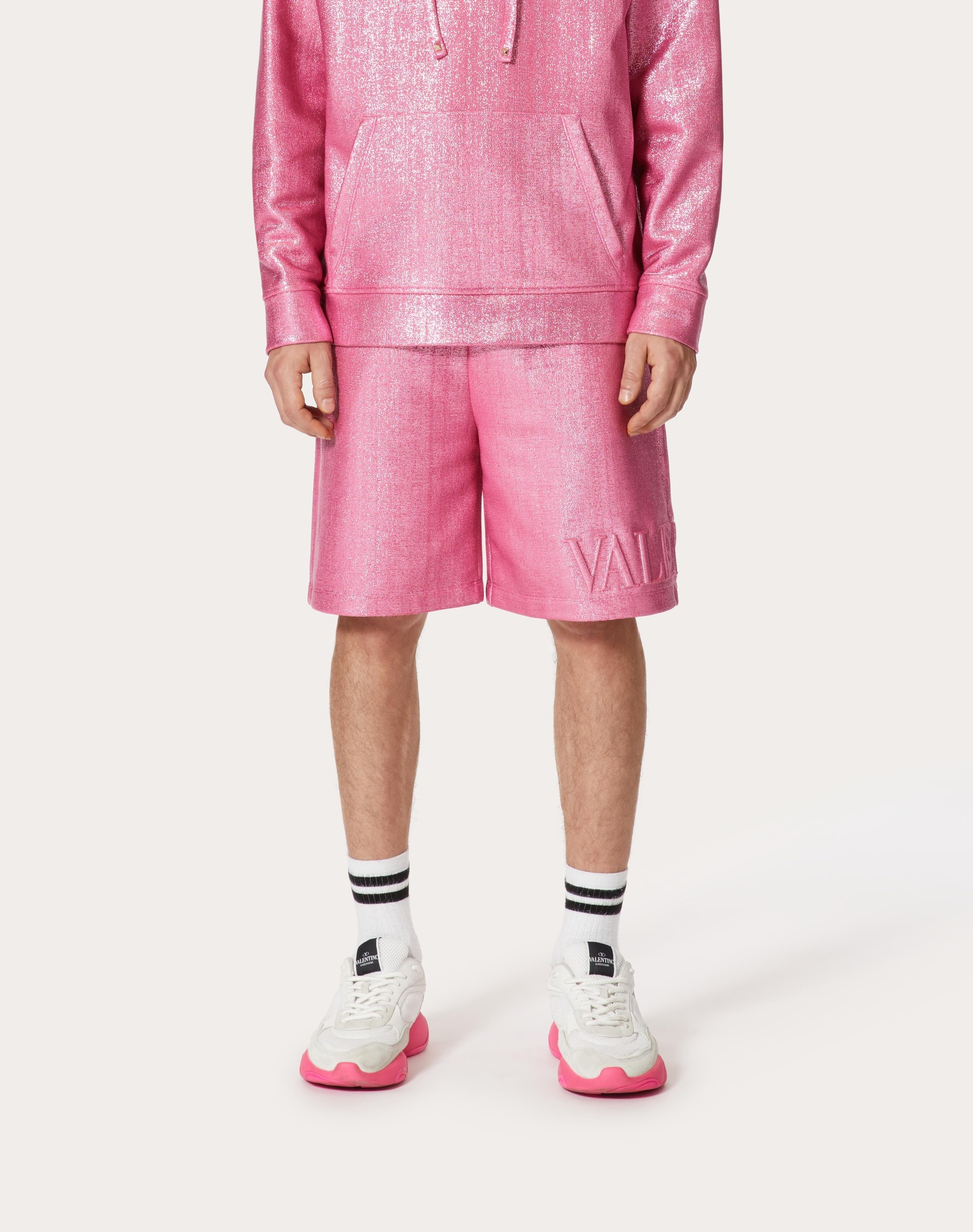 BERMUDA SHORTS WITH VALENTINO EMBOSSED - 3