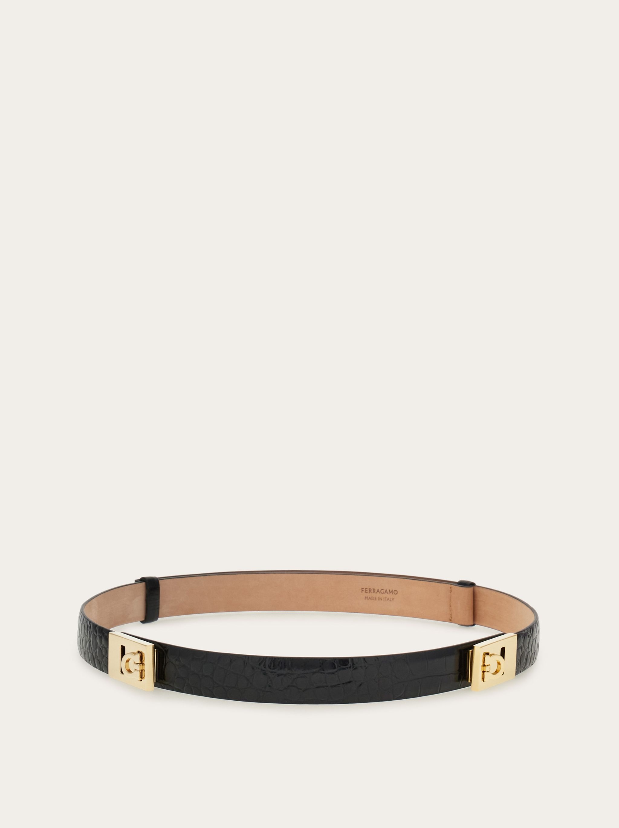 Adjustable Gancini belt - 3