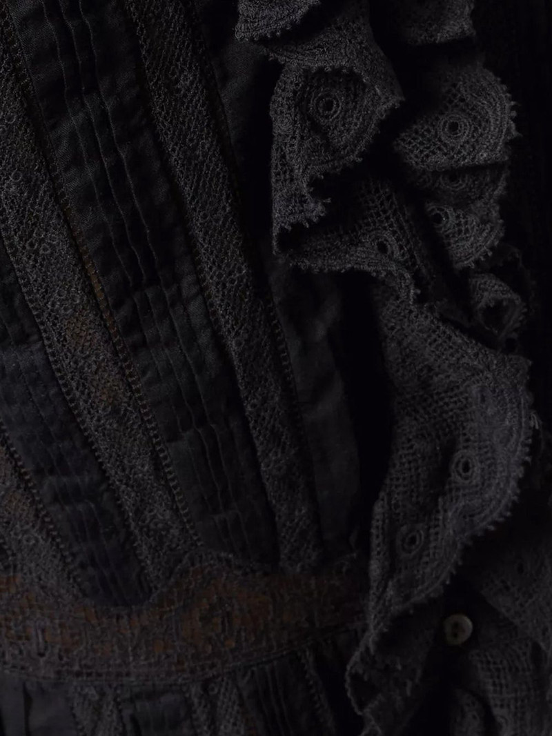 DÔEN ruffled lace blouse outlook