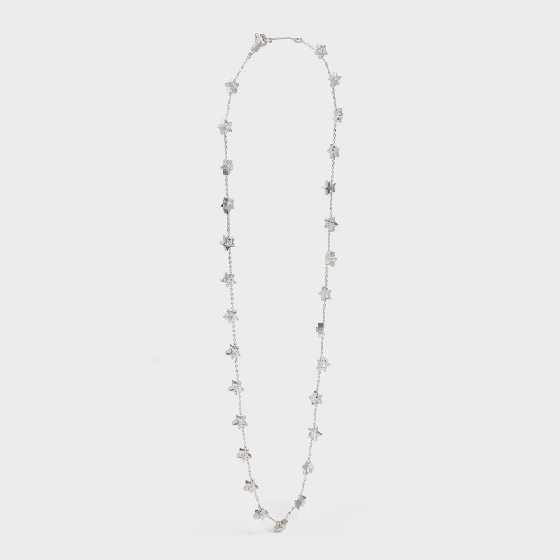 Etoile Celine Multi Stars Necklace in White Gold and Diamonds 3