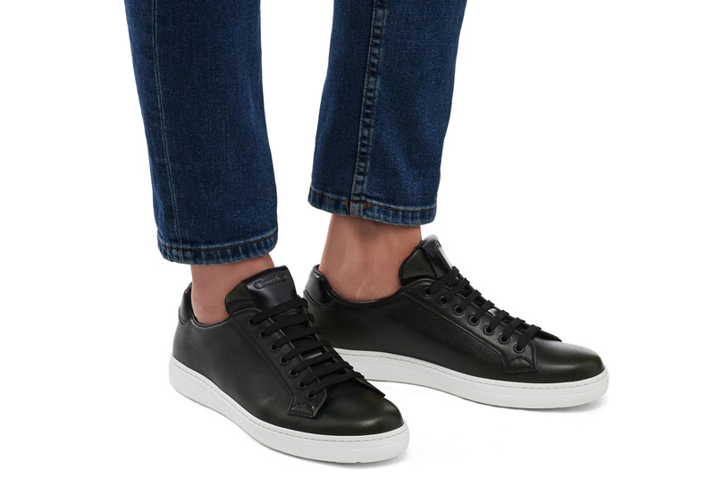 Boland plus 2 St James Leather Classic Sneaker Military 5
