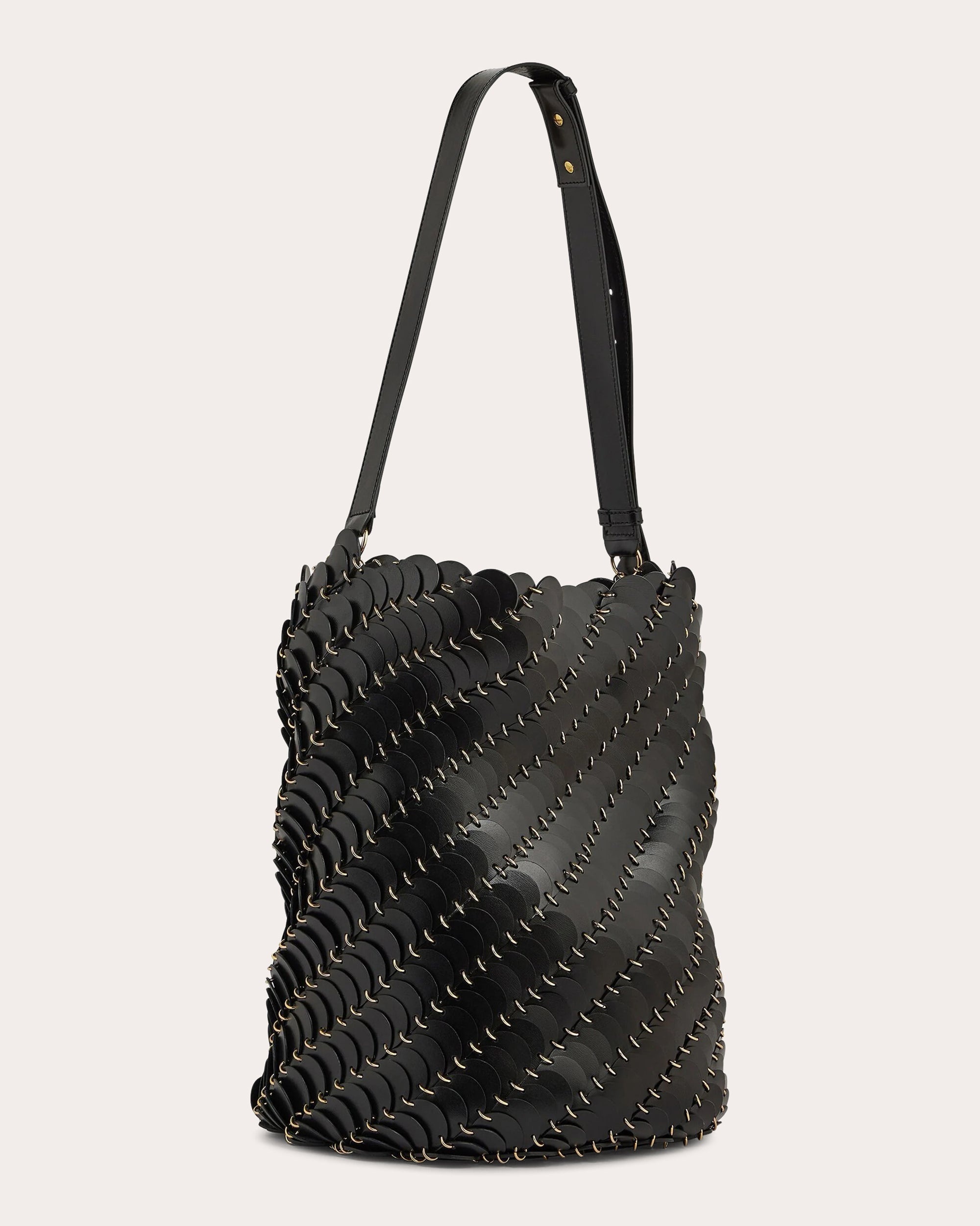 Large Paco Embellished Leather Bucket Bag - 2