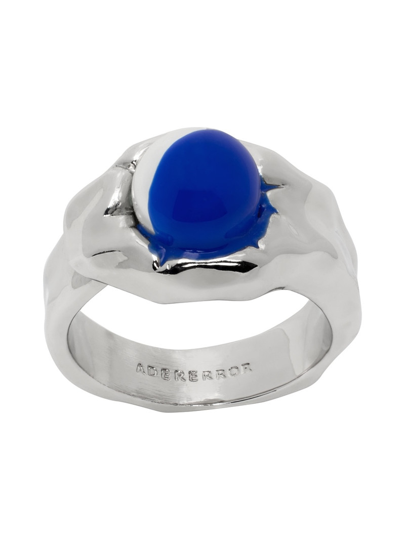 Silver & Blue Pearl Ring 1