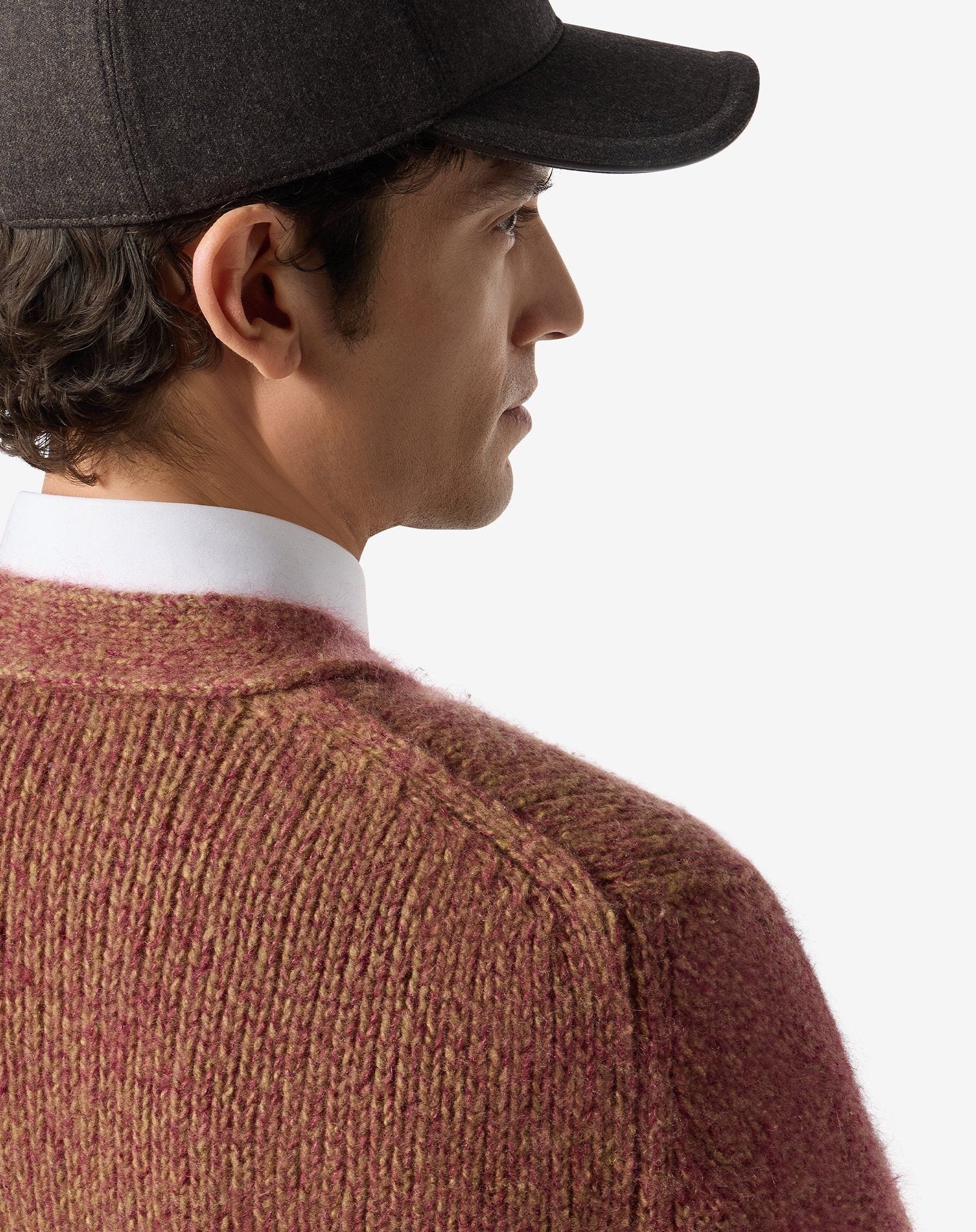 Magento ad camel superfine merino wool cardigan - 5