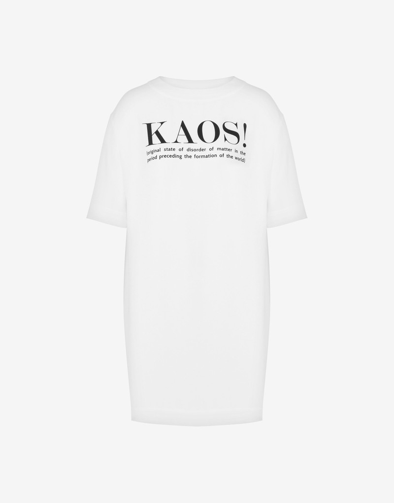 KAOS! PRINT ENVERS SATIN DRESS 1