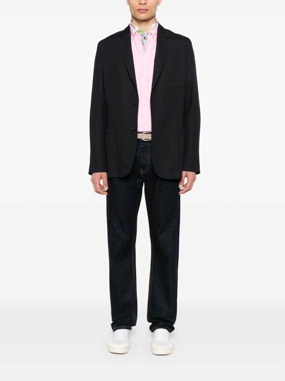 linen unlined blazer - 2