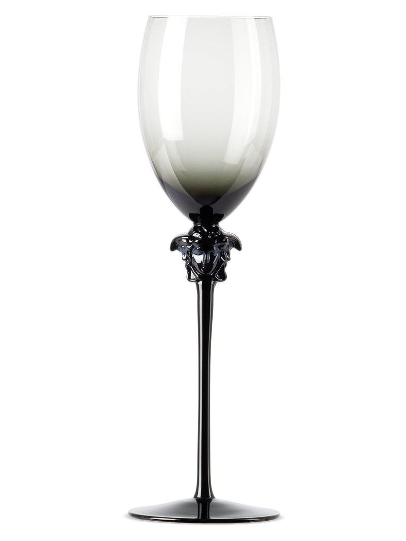 Black Rosenthal Medusa Lumière Wine Glass 1