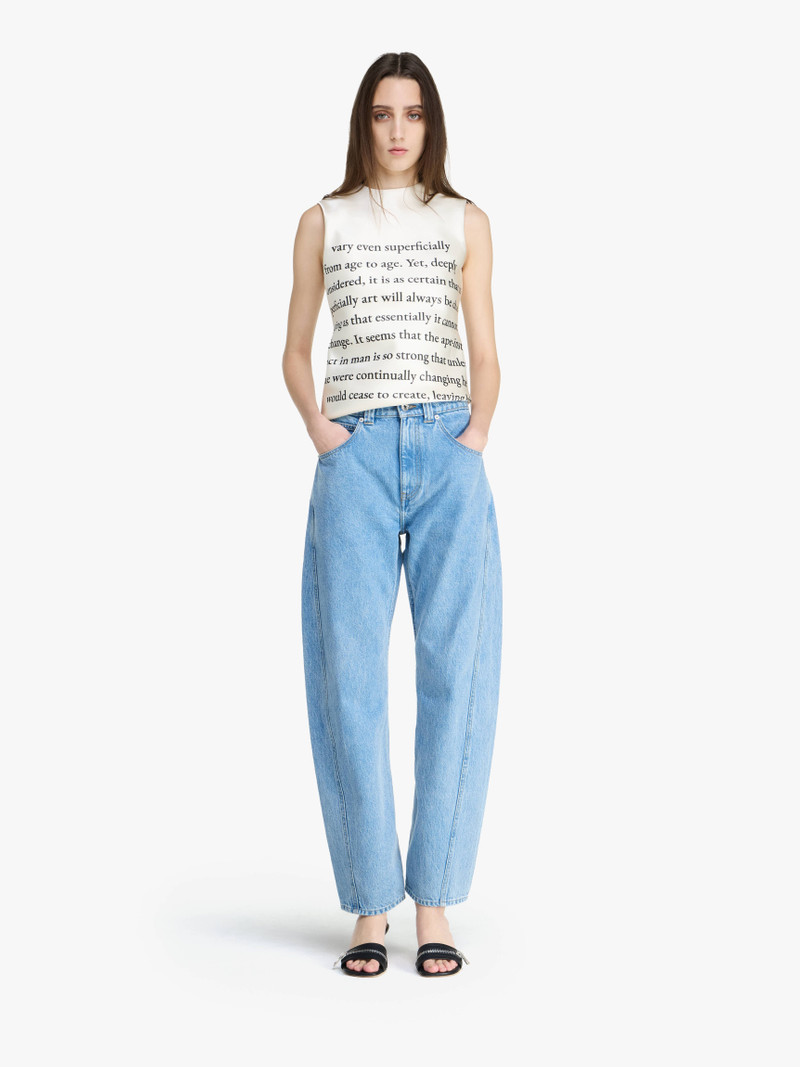 JW Anderson TWISTED SLIM LEG DENIM JEANS outlook