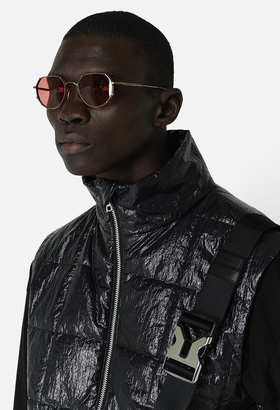 COATED NYLON PUFFER VEST - 7