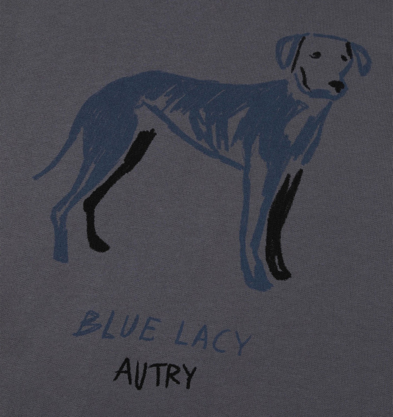 BLUE LACY SWEATSHIRT WOMAN 5