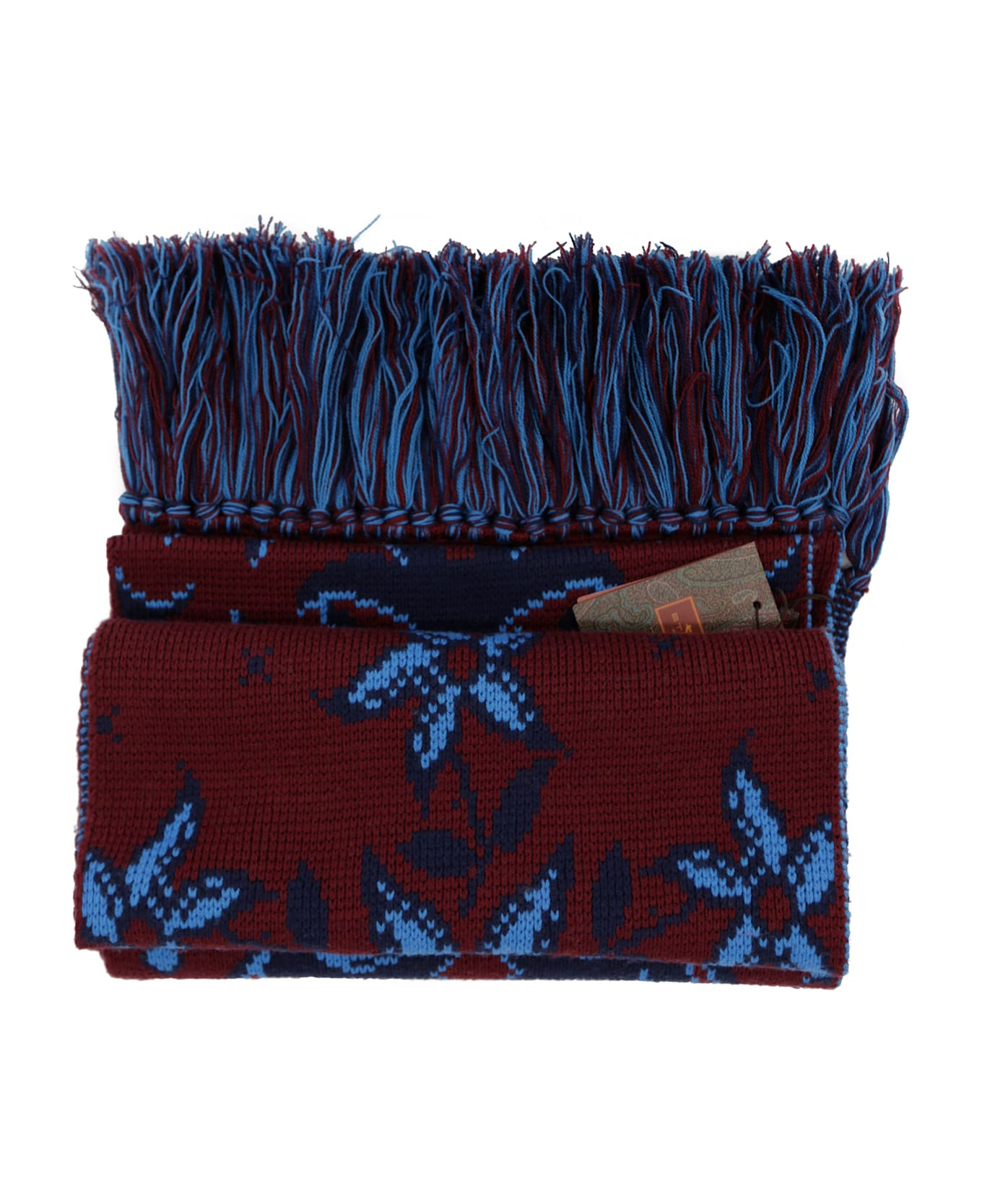 Jacquard Scarf With Fringes - 3
