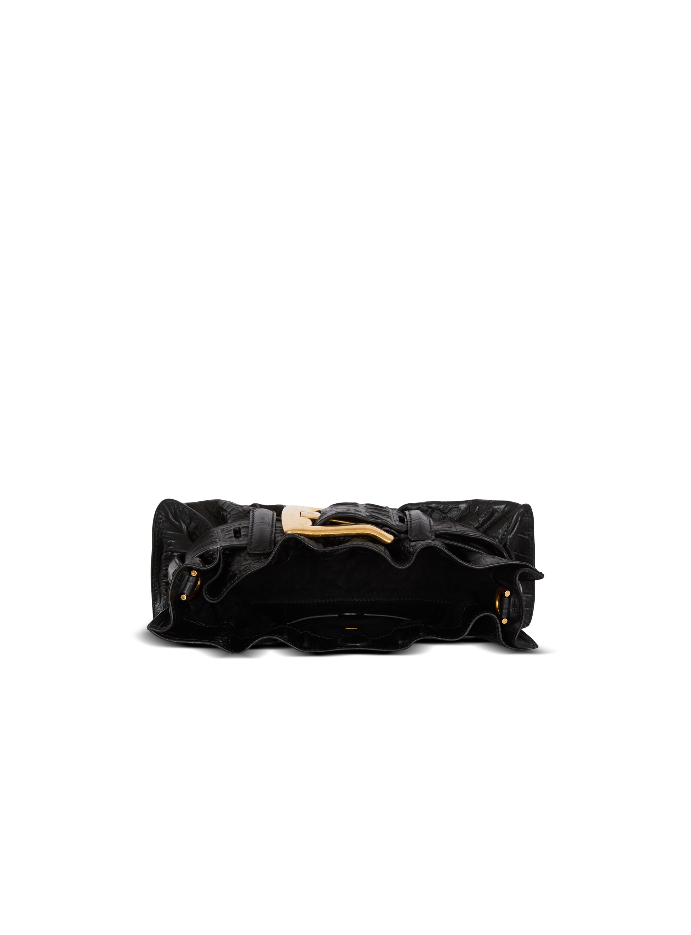Mini Anthem bag in embossed crocodile-print calfskin - 6