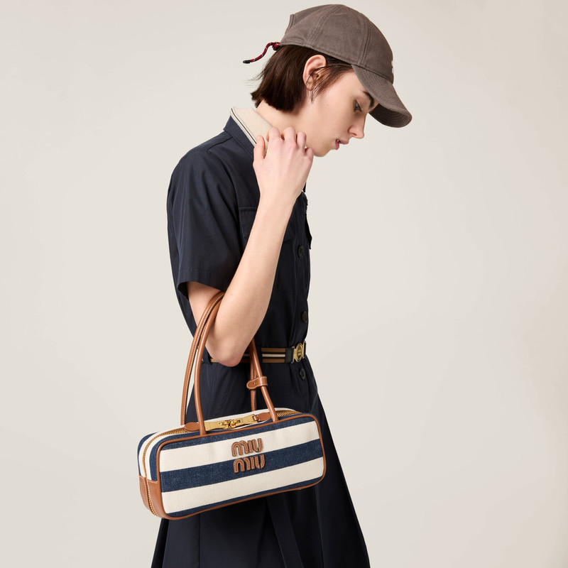 Beau canvas and leather bag 2