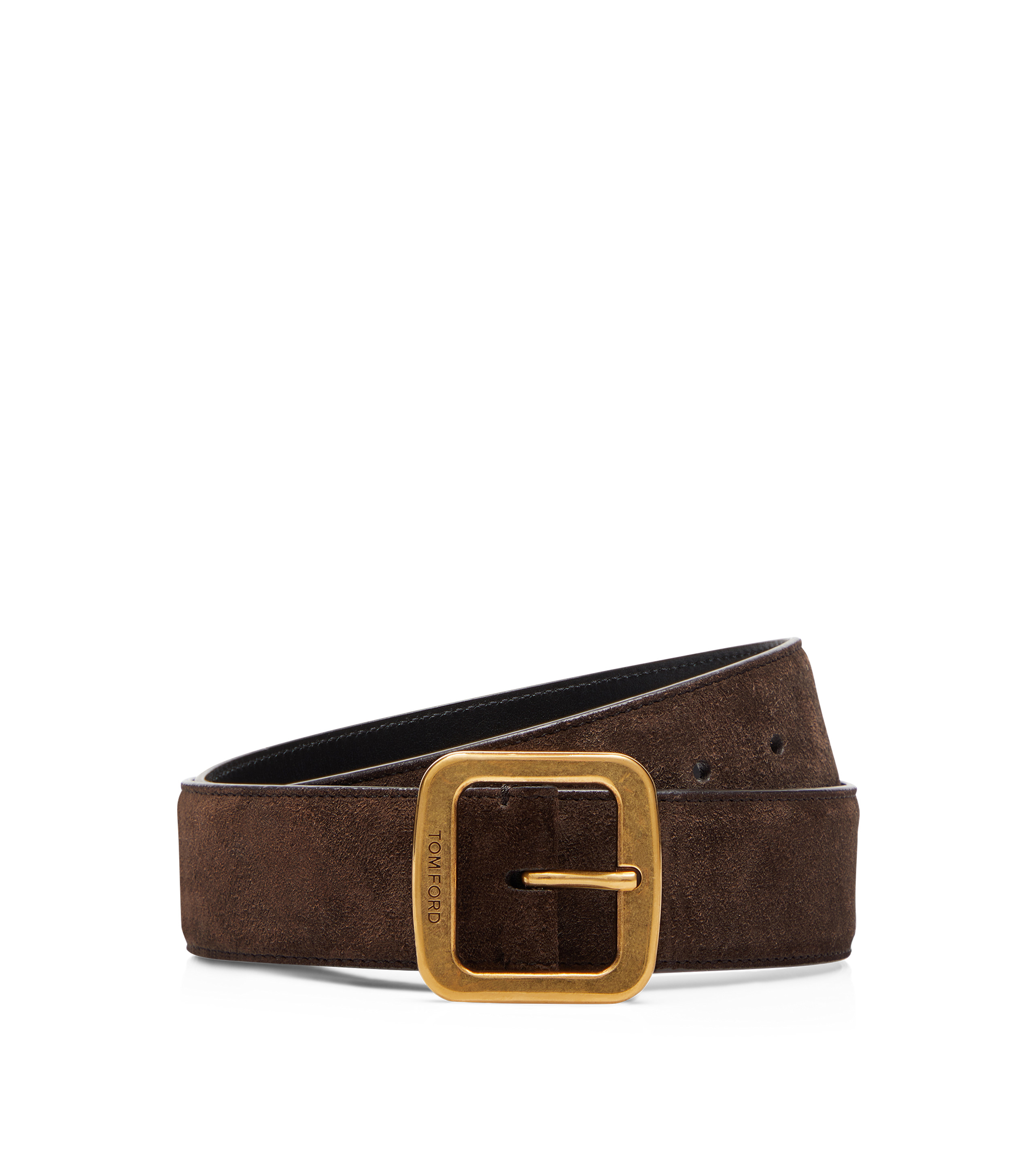 TOM FORD SUEDE SQUARE BELT | REVERSIBLE