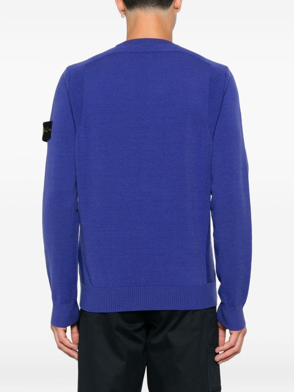 crew-neck logo-patch sweater - 4
