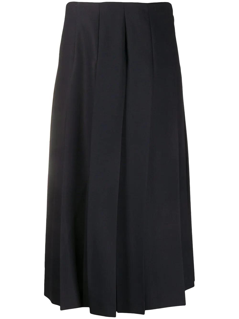 pleated midi skirt - 1