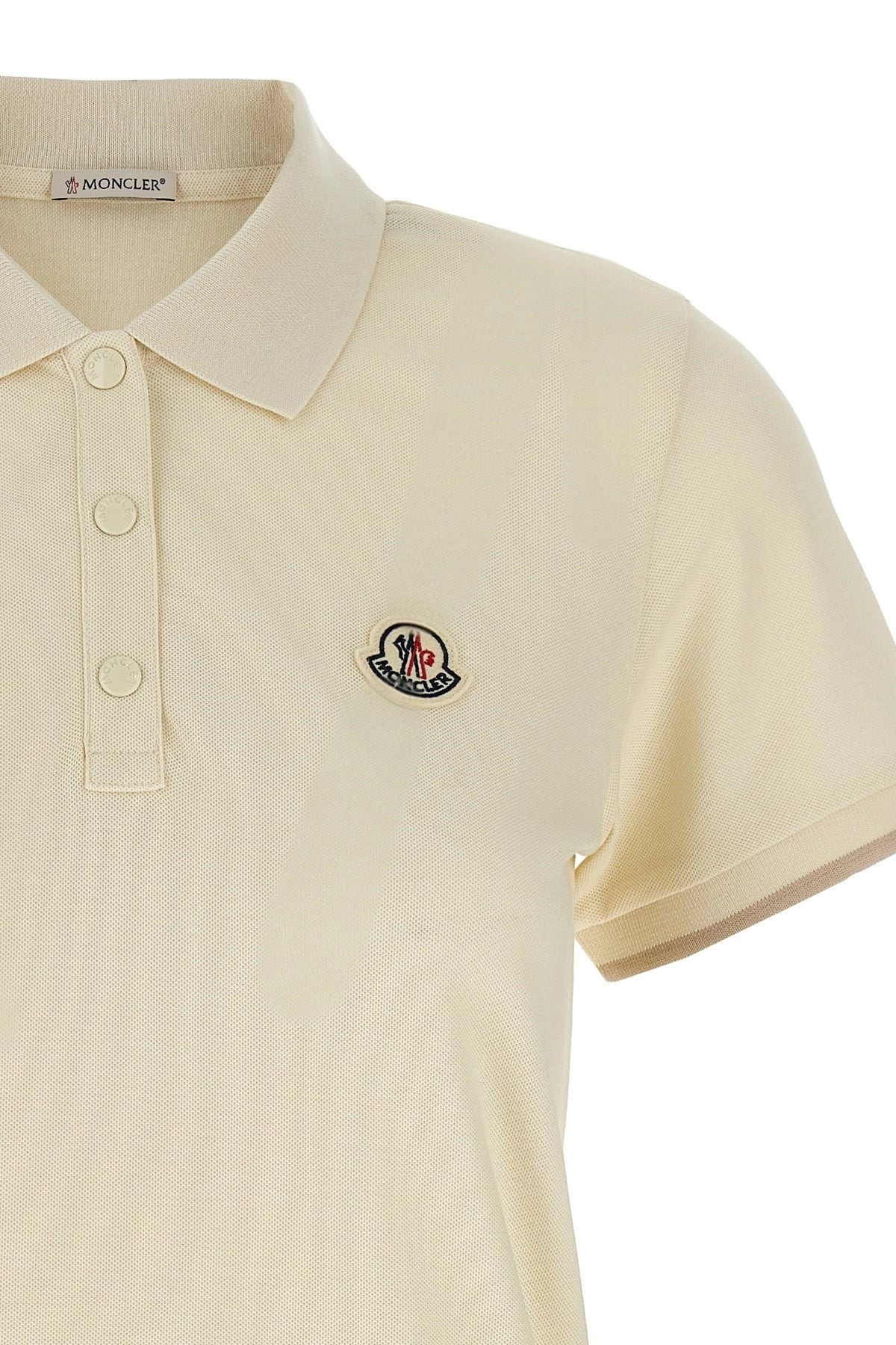 Moncler Women Logo Patch Polo Shirt - 4