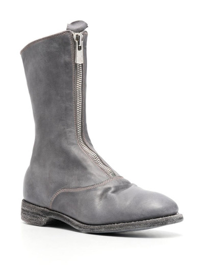 Guidi zip-up leather boots outlook