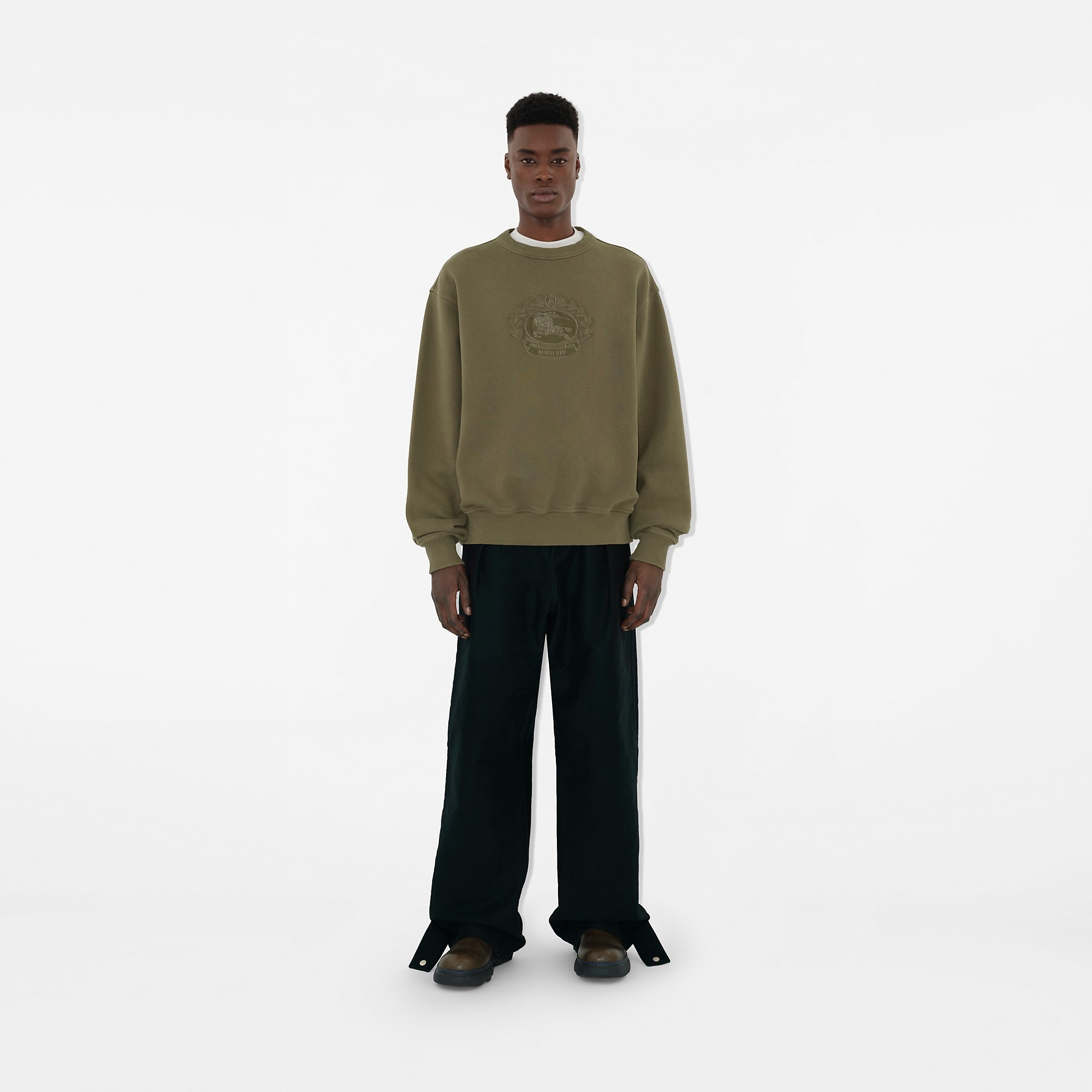 Oak Leaf Crest Cotton Sweatshirt - 2