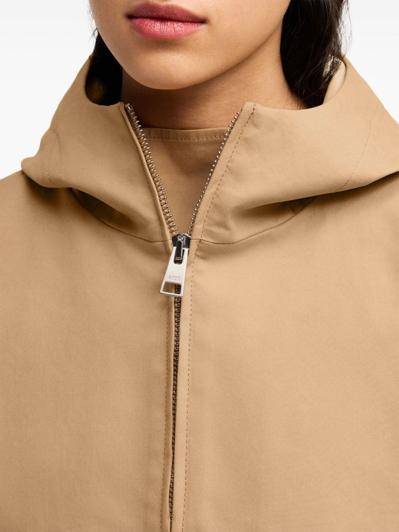 zip-up hooded cotton jacket 7