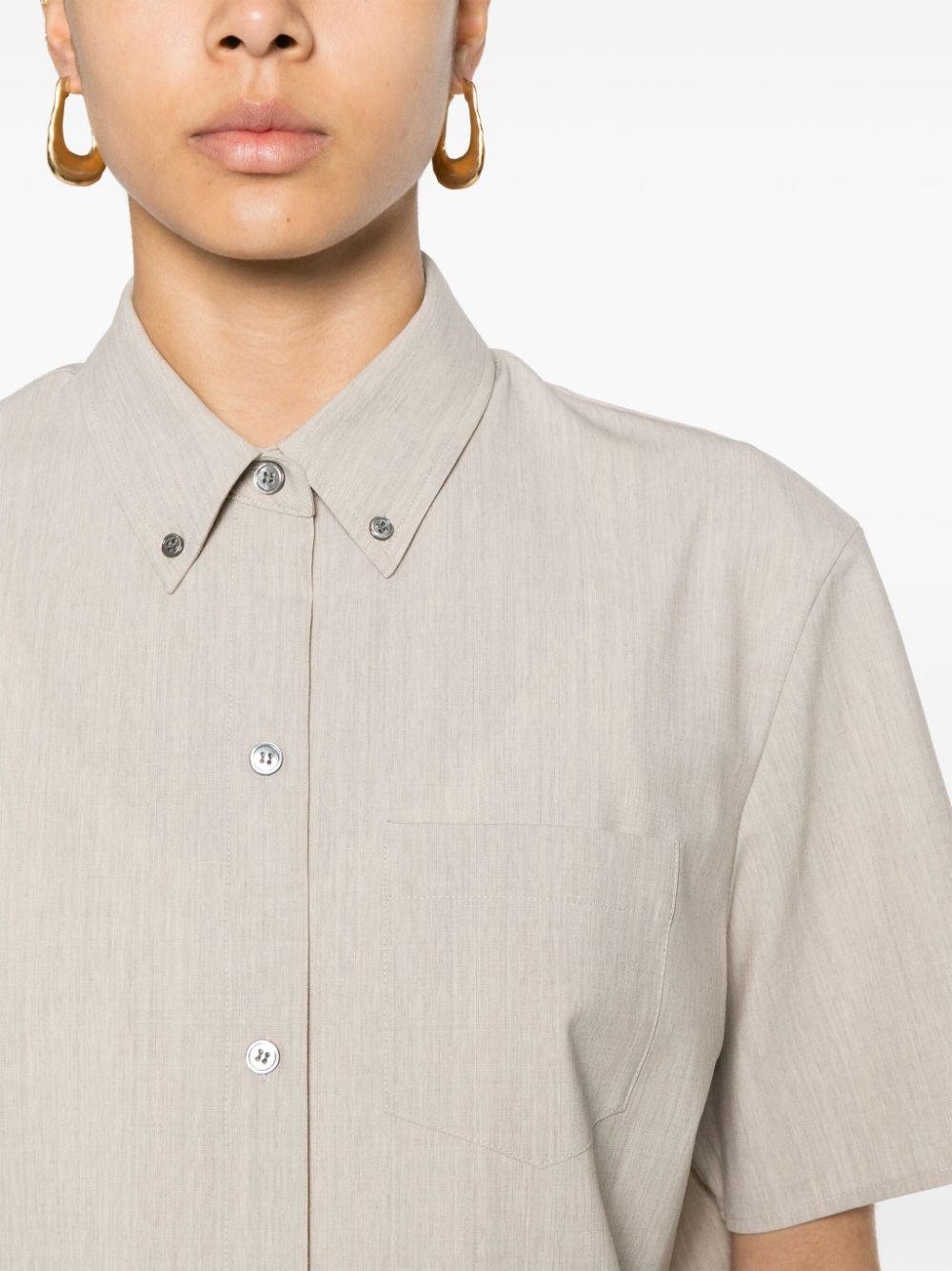 mÃ©lange-effect shirt - 5